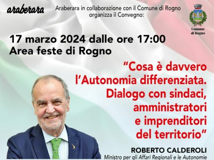 Il Ministro Roberto Calderoli a Rogno